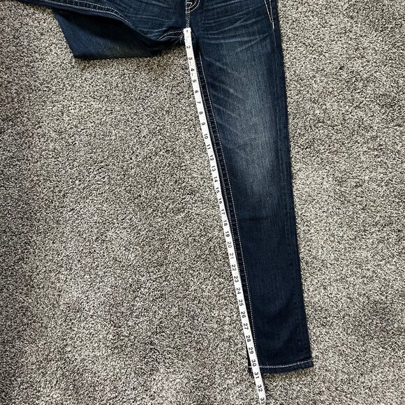 Miss Me Skinny Jeans, Women's size 25, Rhinestones, Special Stitching - Picture 14 of 15